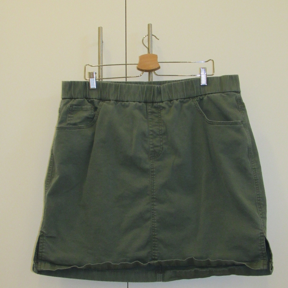 Kaki JAG Jean Skirt